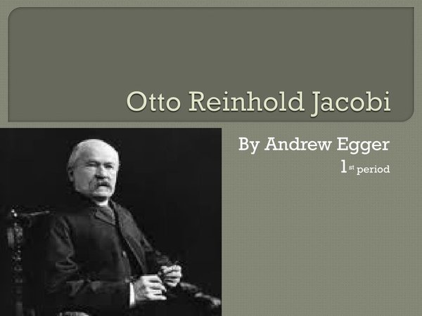 Otto Reinhold Jacobi